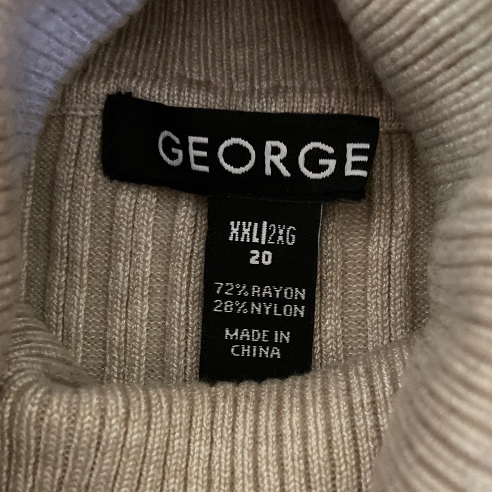 George Ribbed Knit Sweater in Cream, grey and black. Women’s set of 3, NWOT - Picture 2 of 5